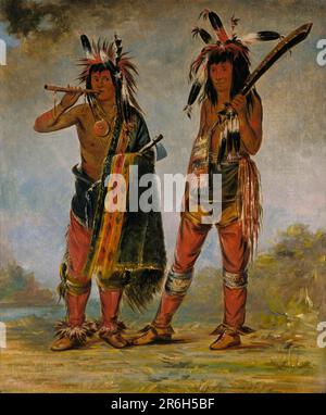 Due giovani. olio su tela. Date: 1835 o 1836. Museo: Smithsonian American Art Museum. Foto Stock