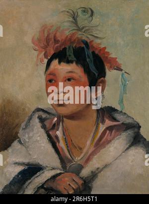 Aú-nah-kwet-to-hau-páy-o, uno seduto nelle nuvole, un ragazzo. olio su tela. Data: 1831. Museo: Smithsonian American Art Museum. Foto Stock