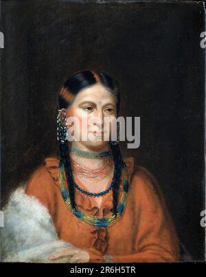 Little Eagle, 'wad-ben-de-ba'. Data: 1822. olio su legno. Museo: Smithsonian American Art Museum. Foto Stock