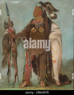 PA-rís-ka-róo-pa, Two Crows, un capo della band. olio su tela. Data: 1832. Museo: Smithsonian American Art Museum. Foto Stock