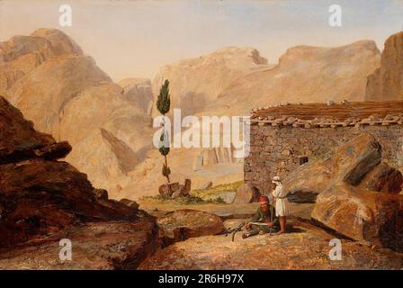 La cima del Monte Sinai con la Cappella di Elia. Olio su lino. Data: Dopo il 1844. Museo: Smithsonian American Art Museum. Miner Kilbourne Kellogg. Foto Stock