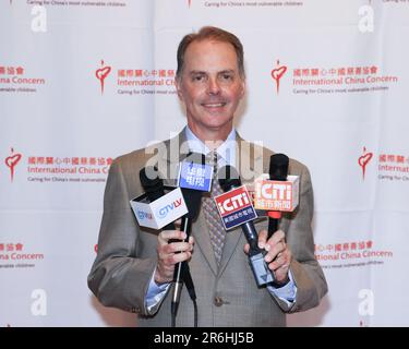 Yorba Linda, California, Stati Uniti. 5th giugno, 2023. Ken Smith, presidente dell'American Friends of ICC (AFICC), ha partecipato alla Conferenza stampa per il 30th° anniversario della International China Concern (ICC) e degli American Friends of ICC alla Richard Nixon Presidential Library and Museum di Yorba Linda, California. Credito: Sheri Determan Foto Stock