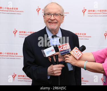 Yorba Linda, California, Stati Uniti. 5th giugno, 2023. Harrison Engle partecipa alla Conferenza stampa della celebrazione del 30th° anniversario dell'International China Concern (ICC) e degli amici americani dell'ICC presso la Richard Nixon Presidential Library and Museum di Yorba Linda, California. Credito: Sheri Determan Foto Stock