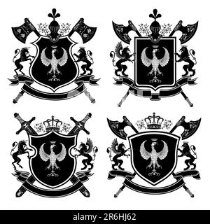 Stemma. Illustrazione vettoriale. Illustrazione Vettoriale