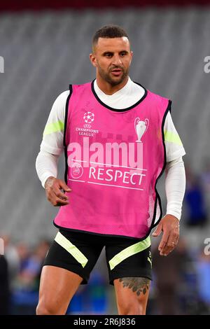 Istanbul, Turchia. 09th giugno, 2023. Kyle Walker (2) di Manchester City visto durante un ultimo allenamento prima della finale della UEFA Champions League tra Manchester City e Inter al Atatürk Stadium di Istanbul. (Photo Credit: Gonzales Photo/Alamy Live News Foto Stock