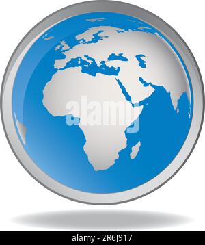 Icona Globe Concept illustrazione vettore Internet web Illustrazione Vettoriale