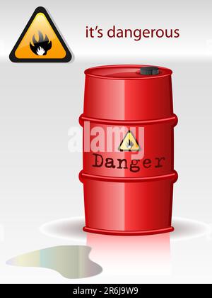 Illustrazione vettoriale del fianco del carburante Illustrazione Vettoriale