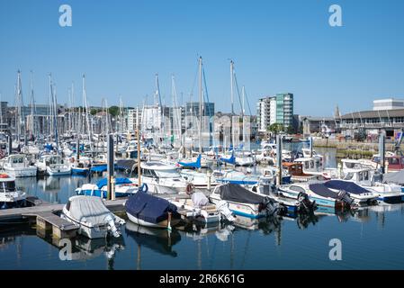 Porto nel Barbican, Plymouth, Regno Unito Foto Stock