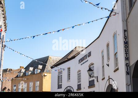 Famosa distilleria di Gin nel Barbican a Plymouth, Devon. Foto Stock