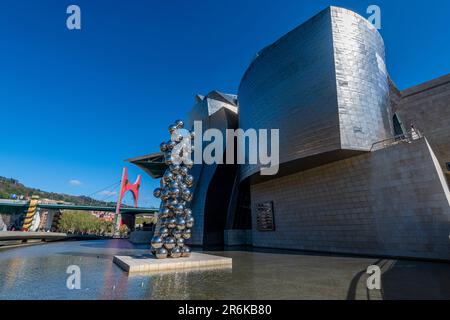 Museo Guggenheim, Bilbao, Paesi Baschi, Spagna, Europa Foto Stock