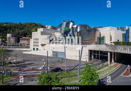 Museo Guggenheim, Bilbao, Paesi Baschi, Spagna, Europa Foto Stock