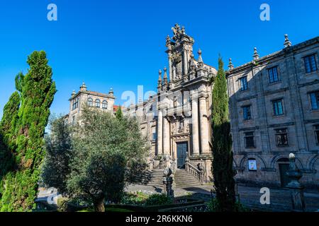 Monastero di San Martino Pinario, Santiago di Compostela, patrimonio dell'umanità dell'UNESCO, Galizia, Spagna, Europa Foto Stock
