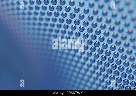 Moderna e brillante 3D sfere blu chiaro texture - messa a fuoco poco profonda Foto Stock