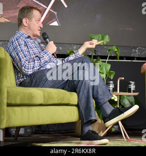 Oxfordshire, Regno Unito. 10th giugno, 2023. Alastair Campbell - Kite Festival - 10 giugno 2023 Credit: Graham Tarrant/Alamy Live News Foto Stock