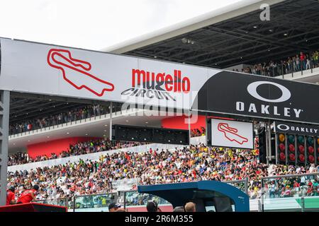 Mugello, Italia. 10th giugno, 2023. Una panoramica generale del circuito Internazionale del Mugello durante il Gran Premio d'Italia di Tissot Sprint MotoGP, Campionato del mondo MotoGP in Mugello, 10 2023 giugno Credit: Independent Photo Agency/Alamy Live News Foto Stock