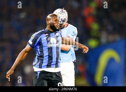 Istanbul, Turchia, Turchia. 10th giugno, 2023. Romelu Lukaku di FC Internazionale 10/06/2023 Istanbul, finale di Champions League tra FC Internazionale vs Manchester City FC allo Stadio Olimpico Ataturk (Credit Image: © Fabio Sasso/ZUMA Press Wire) SOLO PER USO EDITORIALE! Non per USO commerciale! Foto Stock