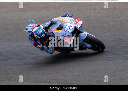 10th giugno 2023; Autodromo Internazionale del Mugello, Scarperia e San Piero, Firenze, Italia; 2023° MotoGP Qualifiche Italiane; Alex Marques Gresini/Racing MotoGP Foto Stock