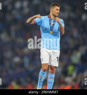 Istanbul, Turchia, Turchia. 10th giugno, 2023. Rodri di Manchester City 10/06/2023 Istanbul, finale di Champions League tra FC Internazionale vs Manchester City FC allo Stadio Olimpico Ataturk (Credit Image: © Fabio Sasso/ZUMA Press Wire) SOLO PER USO EDITORIALE! Non per USO commerciale! Foto Stock