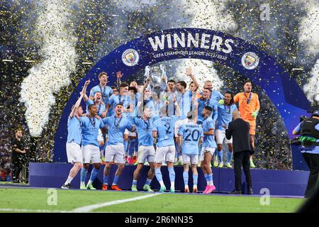 Istanbul, Turchia, Turchia. 10th giugno, 2023. Manchester City 10/06/2023 Istanbul, finale di Champions League tra FC Internazionale vs Manchester City FC allo Stadio Olimpico di Ataturk (Credit Image: © Fabio Sasso/ZUMA Press Wire) SOLO PER USO EDITORIALE! Non per USO commerciale! Foto Stock