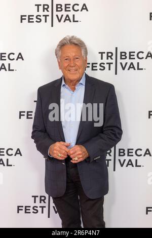 New York City, Stati Uniti. 10th giugno 2023. Mario Andretti partecipa alla prima "The Lionheart" durante il Tribeca Festival 2023 al SVA Theatre il 10 giugno 2023 a New York City. Credit: Brazil Photo Press/Alamy Live News Foto Stock