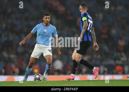 Istanbul, Turchia. 10th giugno 2023. Rodri Rodrigo Hernandez Cascante (Manchester City) durante la finale della UEFA Champions League tra l'Inter di Manchester City 1-0 allo Stadio Olimpico Ataturk il 10 giugno 2023 a Istanbul, Trkiye. Credit: Maurizio Borsari/AFLO/Alamy Live News Foto Stock