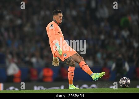 Istanbul, Turchia. 10th giugno 2023. Ederson Santana de Moraes (Manchester City) Durante la finale della UEFA Champions League tra l'Inter Manchester City 1-0 allo Stadio Olimpico Ataturk il 10 giugno 2023 a Istanbul, Trkiye. (Foto di Maurizio Borsari/AFLO) Foto Stock