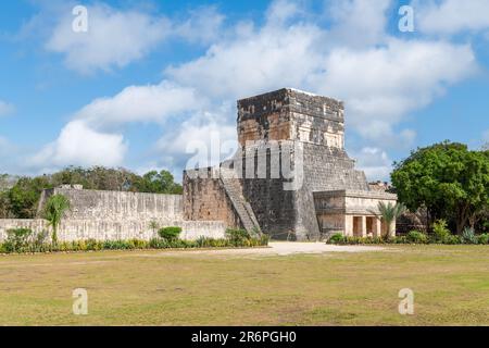 Tempio Maya dei Jaguar, Chichen Itza, Yucatan, Messico. Foto Stock