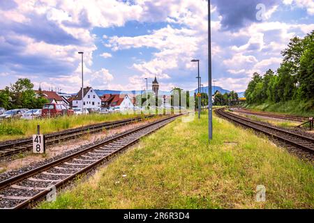 BADEN-WUERTTEMBERG : BINARI FERROVIARI Foto Stock