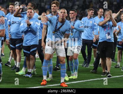 Istanbul, Turchia. 10th giugno, 2023. Durante la finale della UEFA Champions League allo Stadio Olimpico Ataturk di Istanbul. Il credito dell'immagine dovrebbe essere: Paul Terry/Sportimage Credit: Sportimage Ltd/Alamy Live News Foto Stock