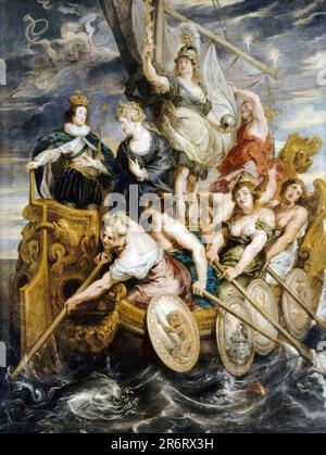 Peter Paul Rubens, The Coming of Age of Louis XIII, 20 ottobre 1614, pittura ad olio su tela, 1621-1625 Foto Stock