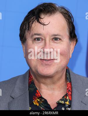 NORTH HOLLYWOOD, LOS ANGELES, CALIFORNIA, USA - 10 GIUGNO: L'attore inglese Jeremy Swift arriva alla stagione 3 della FYC Red Carpet di Apple TV+'Ted lasso' tenutasi presso il Saban Media Center dell'Accademia televisiva il 10 giugno 2023 a North Hollywood, Los Angeles, California, Stati Uniti. (Foto di Xavier Collin/Image Press Agency) Foto Stock