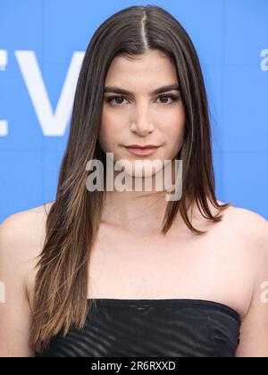 North Hollywood, Stati Uniti. 10th giugno, 2023. NORTH HOLLYWOOD, LOS ANGELES, CALIFORNIA, USA - 10 GIUGNO: Mia Challis arriva alla Stagione 3 della Apple TV "Ted lasso", FYC Red Carpet che si tiene presso il Saban Media Center dell'Accademia televisiva il 10 giugno 2023 a North Hollywood, Los Angeles, California, Stati Uniti. (Foto di Xavier Collin/Image Press Agency) Credit: Image Press Agency/Alamy Live News Foto Stock