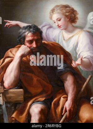 Anton Raphael Mengs, il sogno di San Giuseppe, pittura in olio, 1773-1774 Foto Stock