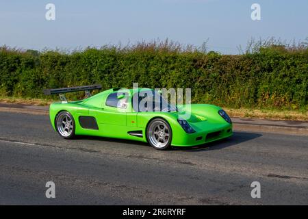 2011 6 litri, Green ultima GTR Sports benzina 5700 cc, V8 a motore medio, trazione posteriore; Classic & Performance Motor Show presso Hoghton Tower; Supercar Showtime giugno 2023 Foto Stock