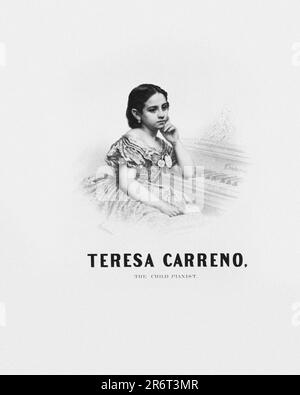 Ritratto del compositore e pianista Teresa Carreño (1853-1917). Museo: COLLEZIONE PRIVATA. Autore: Dominique C. Fabronius. Foto Stock