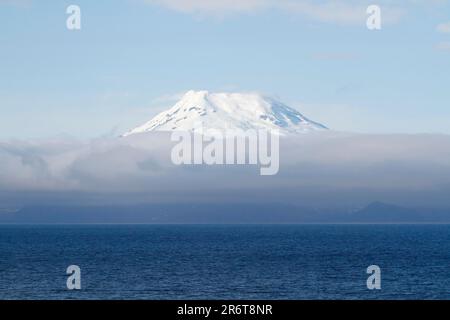 Il vulcano più a nord sopra il livello del mare sulla Terra. Si trova sull'isola norvegese di Jan Mayen, nel mare della Groenlandia Foto Stock