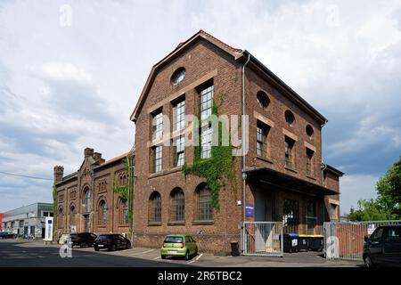 Colonia, Germania 6 2023 giugno: Edifici storici di fabbrica dalla fine del 19th ° secolo sul sito dell'ex gasificio di Ehrenfeld Foto Stock