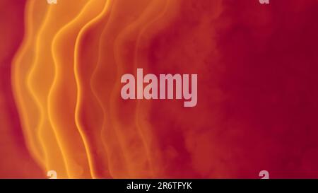 Rosso caldo - cifre volumetriche spostate arancioni - abstract 3D illustrazione Foto Stock