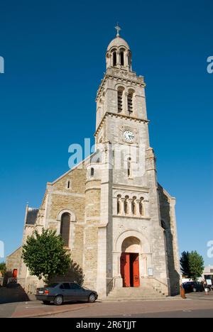 Eglise Saint Croix, Saint-Gilles-Croix-de-vie, Charente-Maritime, Poitou-Vendee, Francia Foto Stock