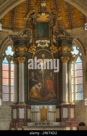 Pala d'altare, San, Begijnhof, Beguinage, Chiesa di Beguinage 'Sint Agnes', Sint-Truiden, Belgio Foto Stock