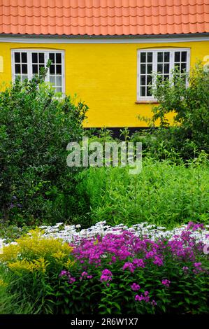 Casa, Gudhjem, Bornholm, Danimarca Foto Stock