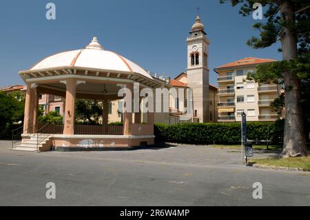 Cappella, Chiesa dell'Immacolata, Bordighera, Riviera Italiana, Liguria, Italia Foto Stock