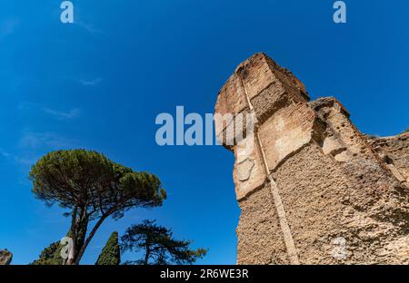 Rovine delle Terme di Caracalla o di Caracalla. Le terme erano le seconde più grandi terme romane della città, Roma, Italia Foto Stock