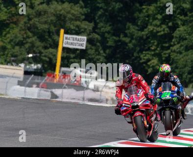 Firenze, Italia. 11th giugno 2023; Autodromo Internazionale del Mugello, Scarperia e San Piero, Firenze, Italia; 2023° MotoGP Race Day; Enea Bastianini, Ducati Lenovo Team Credit: Action Plus Sports Images/Alamy Live News Foto Stock