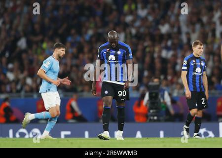 Istanbul, Turchia. 10th giugno, 2023. Romelu Lukaku (Inter) Calcio : UEFA Champions League finale 2023 Istanbul incontro tra Manchester City FC 1-0 FC Internazionale Milano allo Stadio Olimpico Ataturk di Istanbul, Turchia . Credit: Mutsu Kawamori/AFLO/Alamy Live News Foto Stock