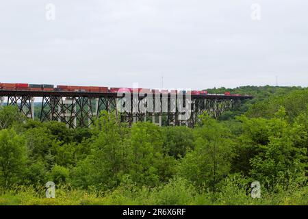 Kate Shelley High Bridge, Iowa Foto Stock