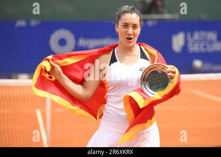 Danka Kovinic (secondo posto, Montenegro). Argentina Open WTA 2022, finale Foto Stock
