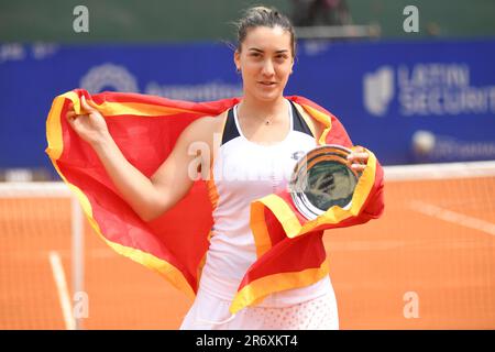 Danka Kovinic (secondo posto, Montenegro). Argentina Open WTA 2022, finale Foto Stock