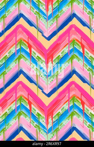 IKAT Tribal indiano senza giunture p pattern. Etnico Aztec tessuto tappeto mandala ornamento nativo boho chevron textile.Geometric Africano americano orientale tran Foto Stock