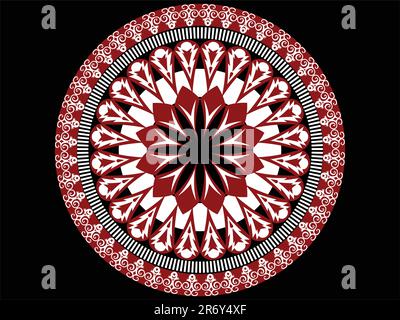 Ripetizione del cerchio vettoriale creata con diverse virgolette. Illustrazione Vettoriale